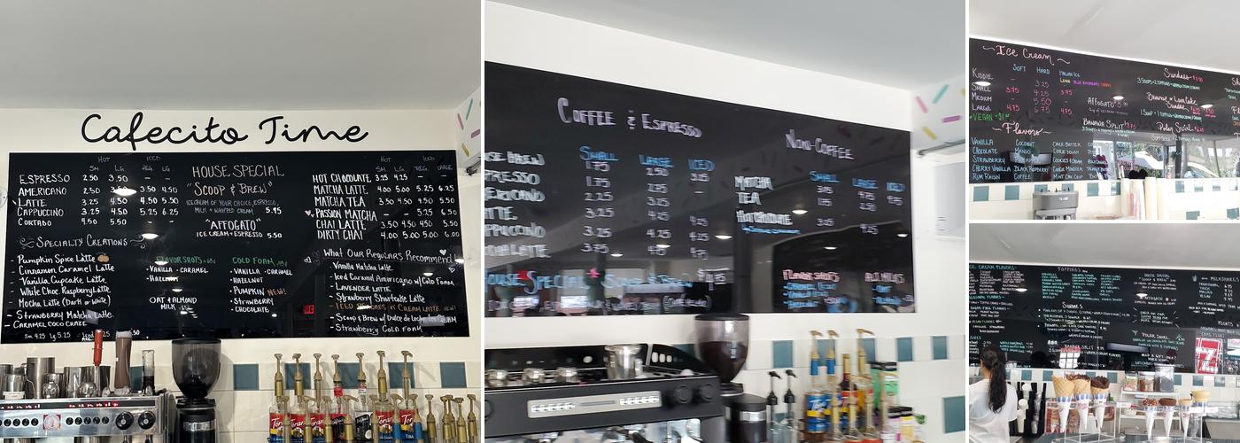 Dover Scoops & Brews Menu