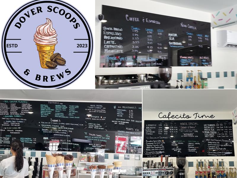 Dover Scoops & Brews Menu