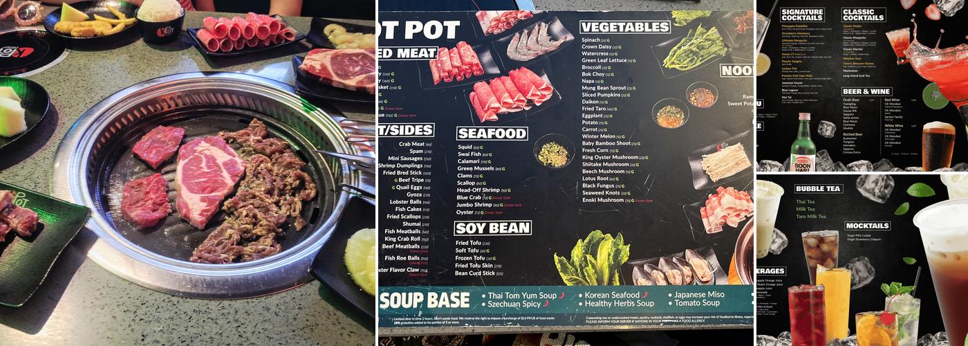 KPOT Korean BBQ & Hot Pot Menu