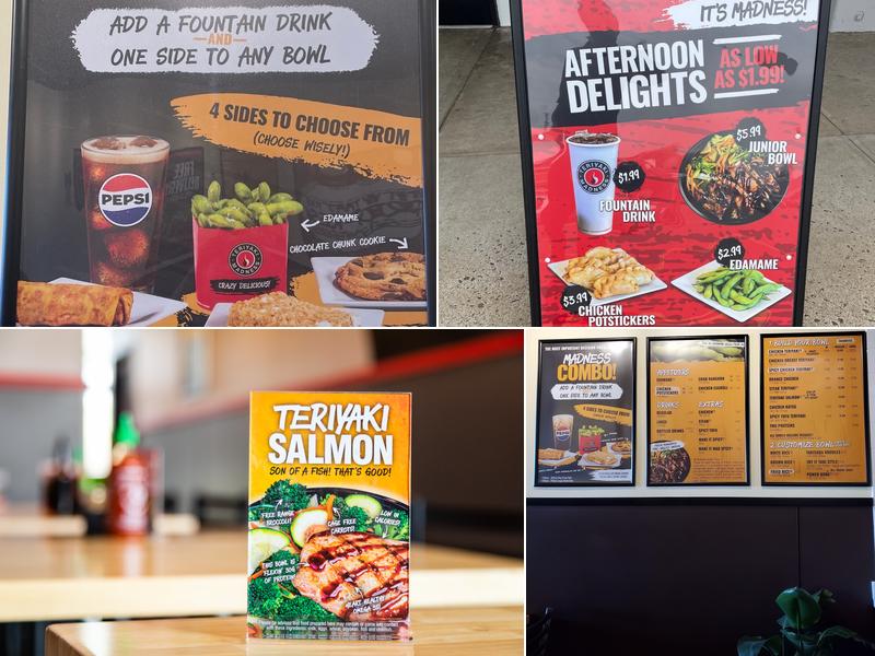 Teriyaki Madness Menu