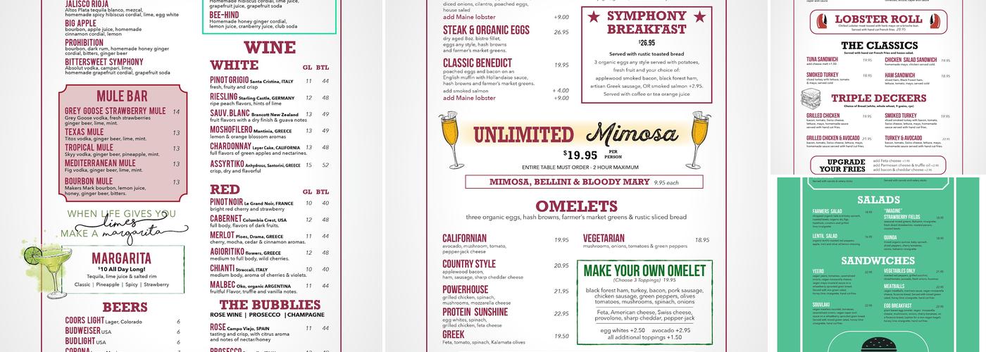 Carnegie Diner & Cafe Menu