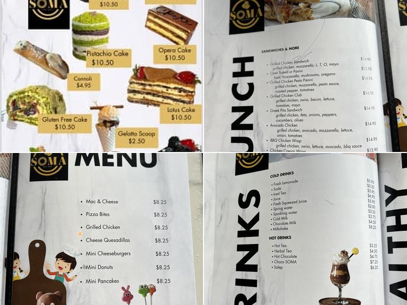 SOMA Cafe & Creperie Menu