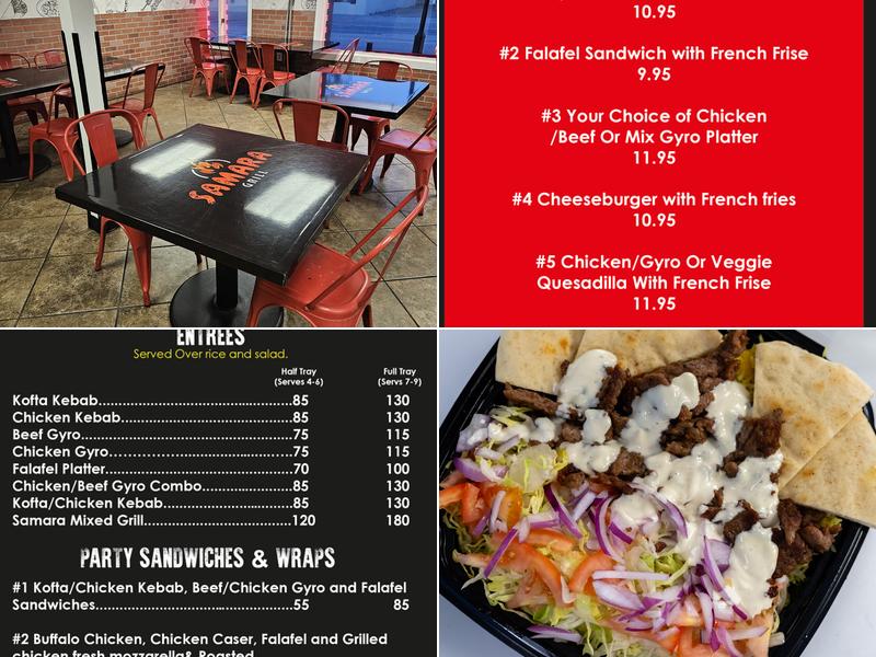 Samara Grill Menu