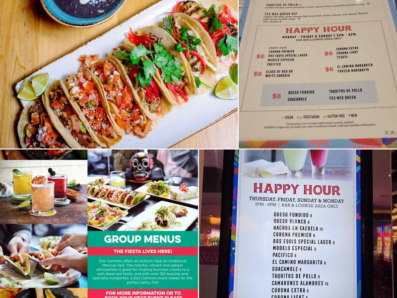 Dos Caminos Menu