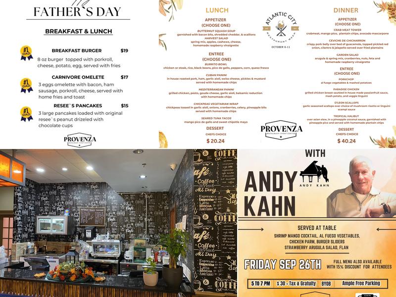 Provenza Restaurant Event Center Menu