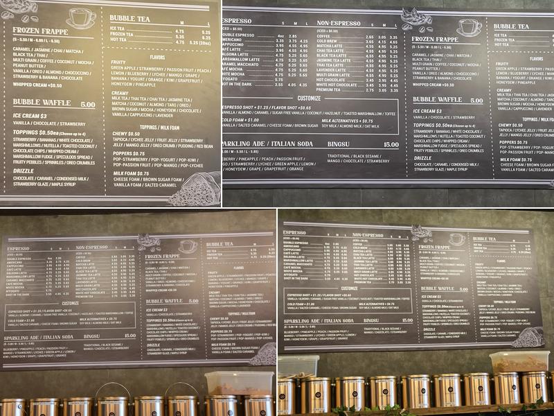 Cafe Teasia Menu