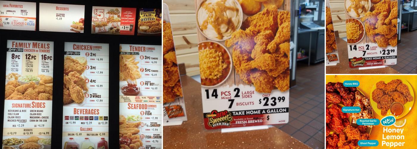 Popeyes Louisiana Kitchen Menu