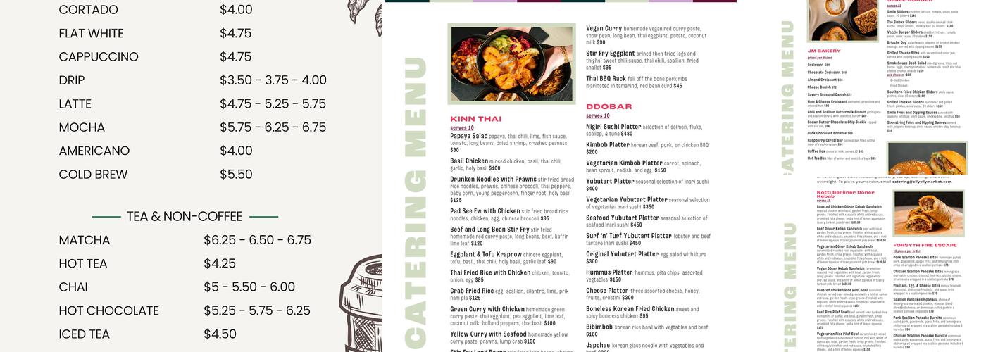 JM bakery Menu