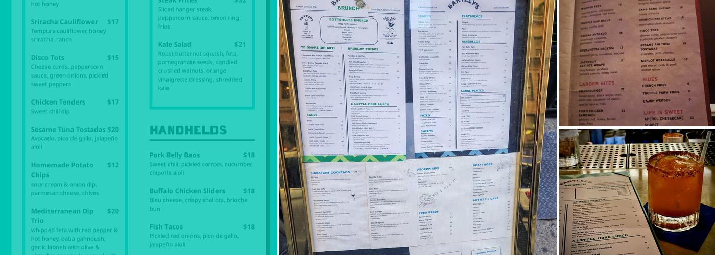 Bartley Dunnes Menu