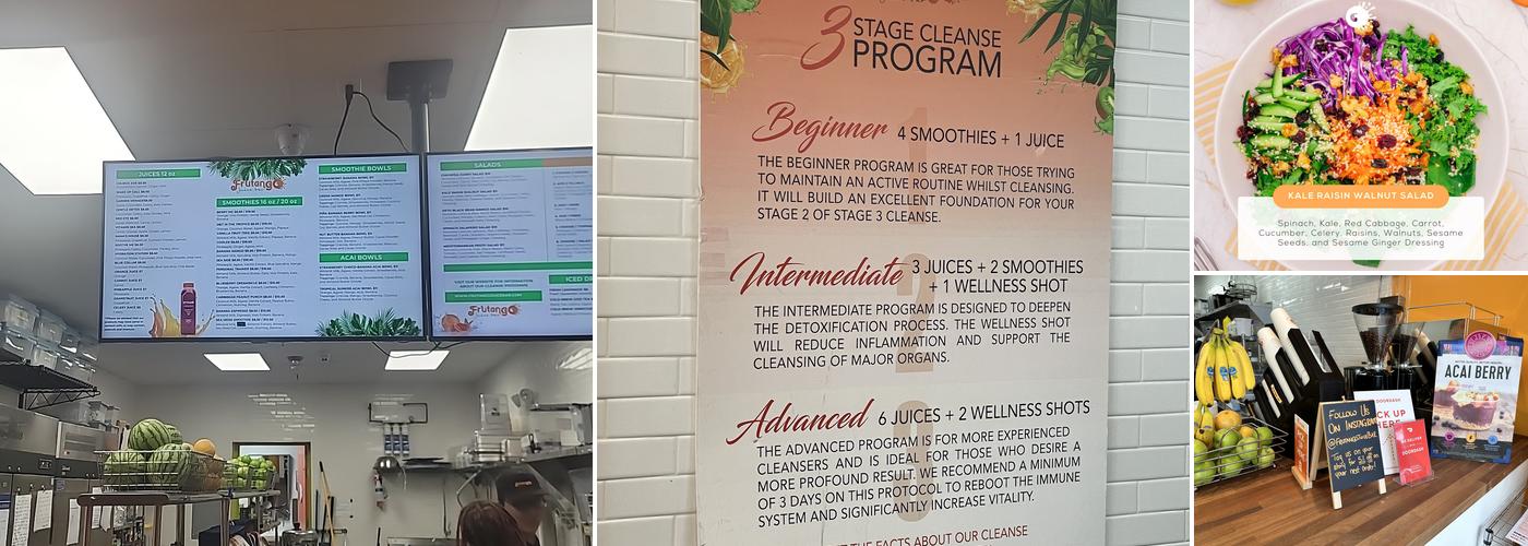 Frutango Juice Bar Menu