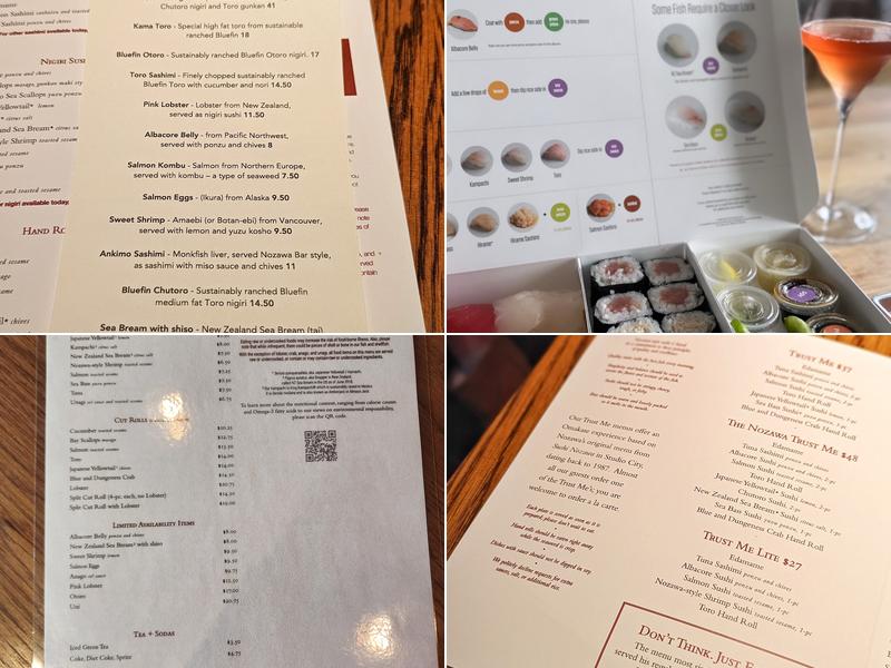 SUGARFISH Williamsburg Menu