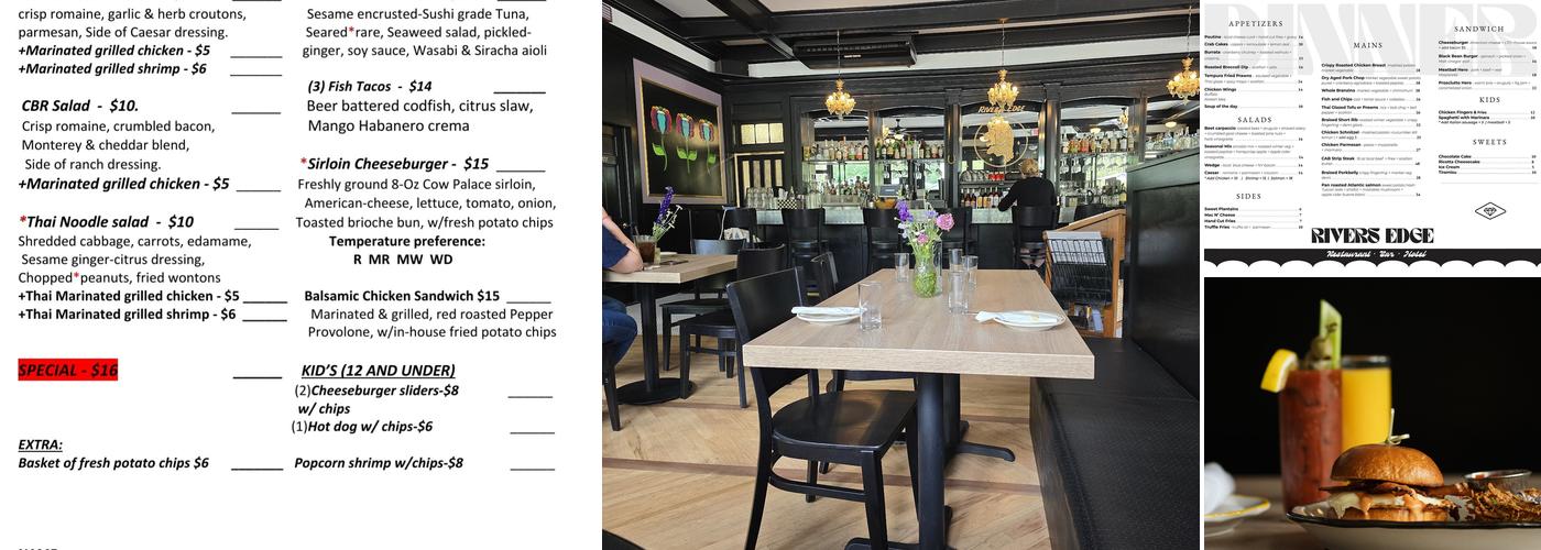 River’s Edge Menu