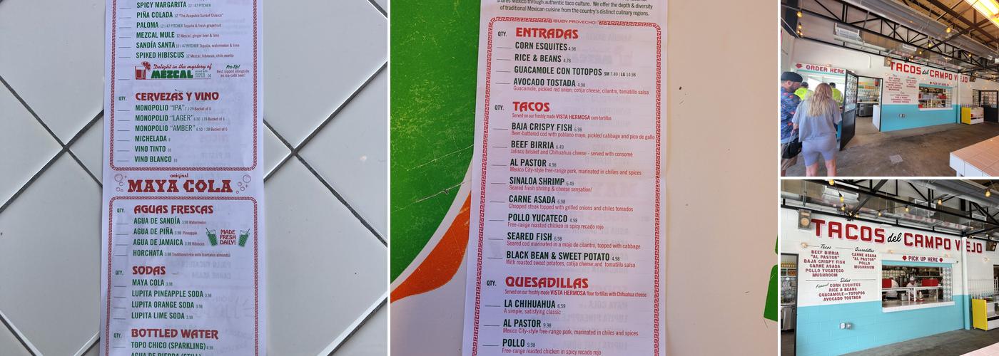 Tacombi Menu