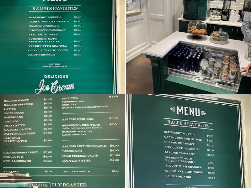 Ralph's Coffee Menu