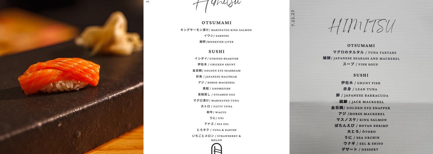 Himitsu Menu
