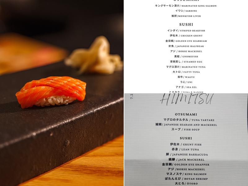 Himitsu Menu