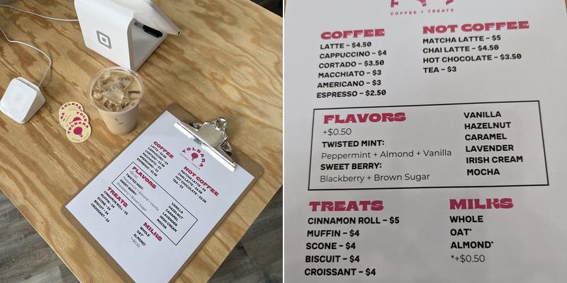 Tolbara Coffee + Treats Menu