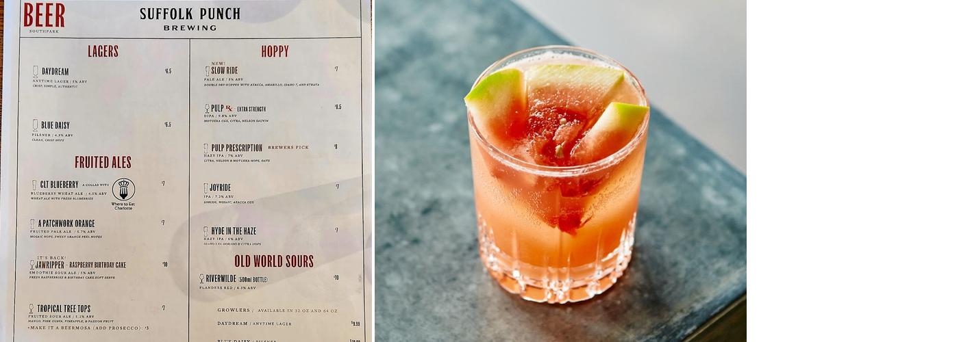 Suffolk Punch Brewing - SouthPark Menu