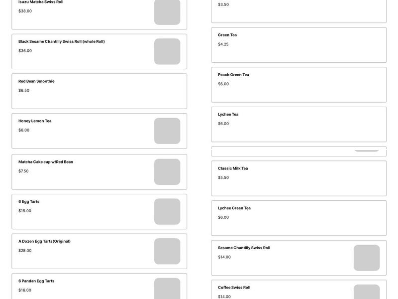 Cake It By DaDa Menu