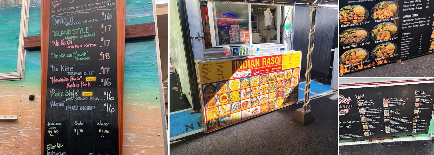 The Heist Bar & Food Carts Menu