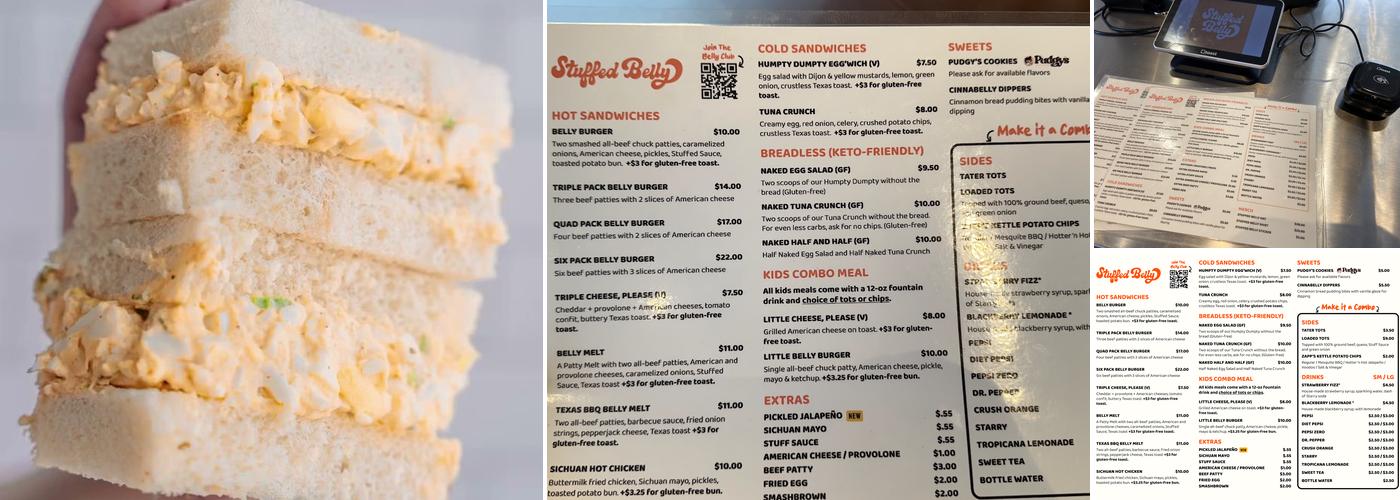 Stuffed Belly Menu