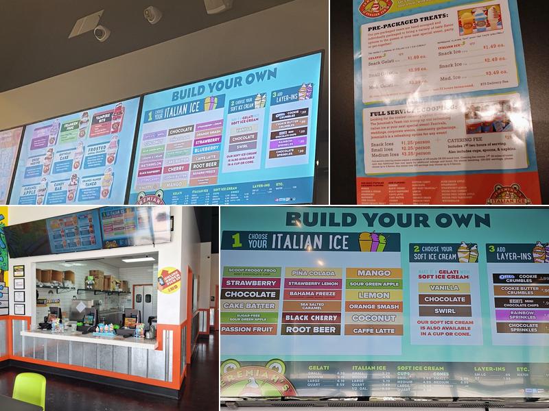 Jeremiah's Italian Ice Menu