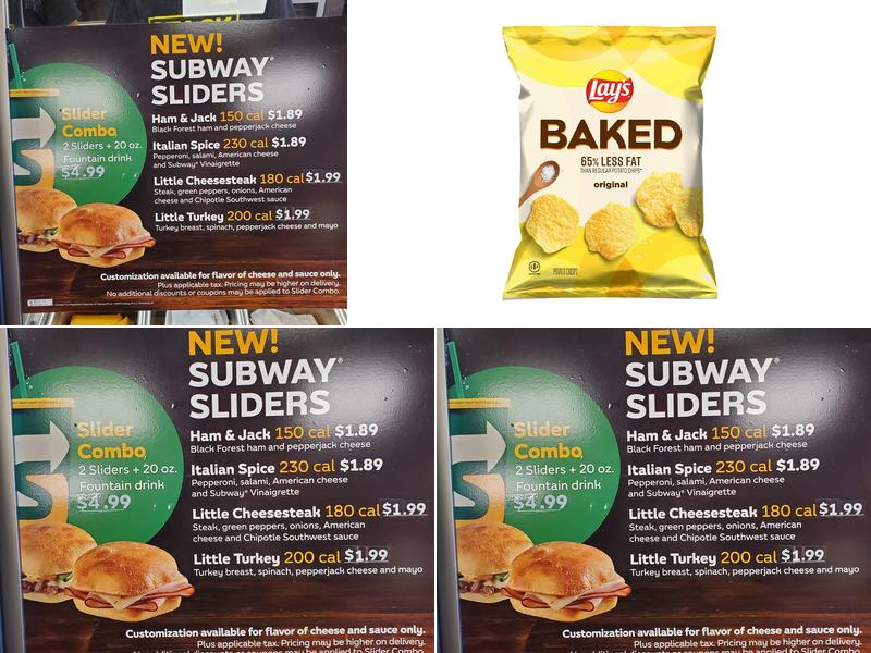 Subway Menu