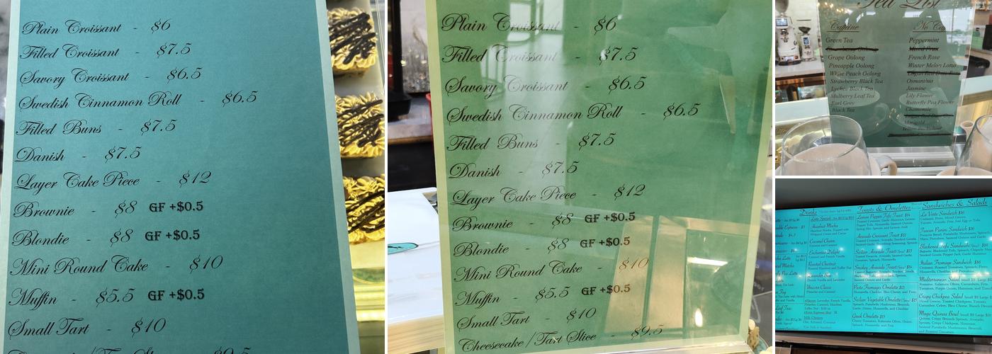 Unicorniverse Bakery & Cafe Menu