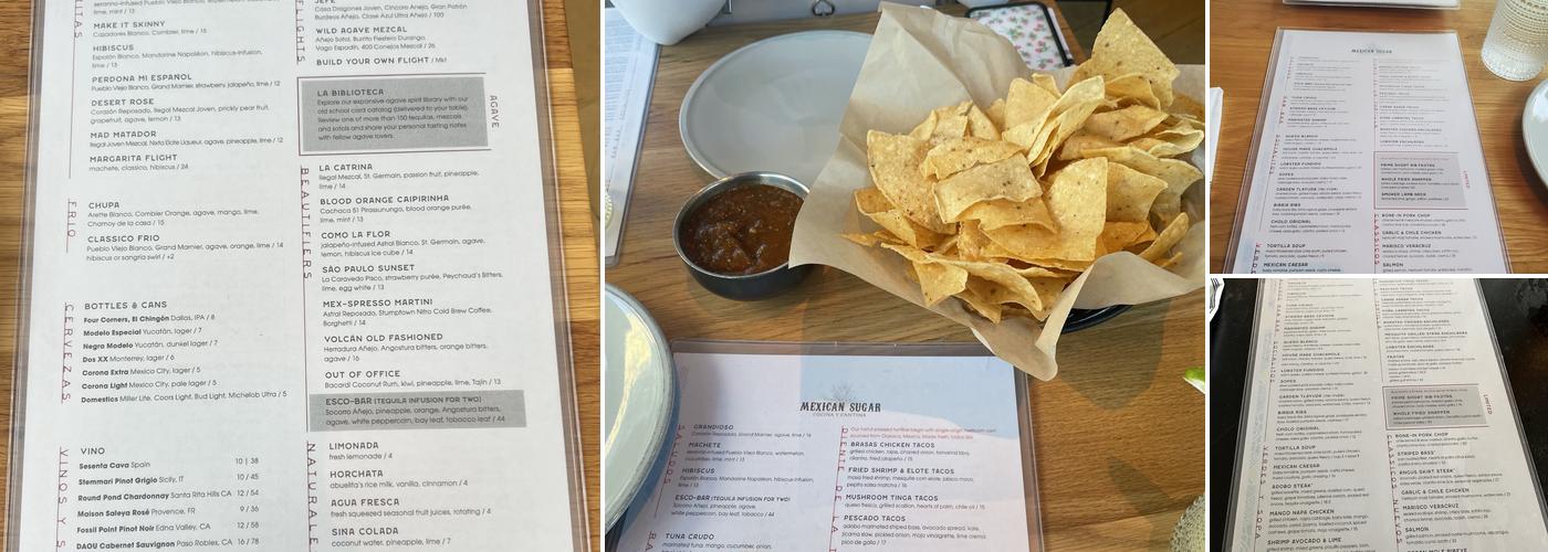 Mexican Sugar Menu