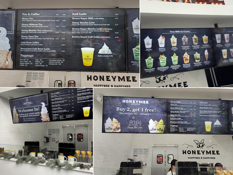 Honeymee Menu