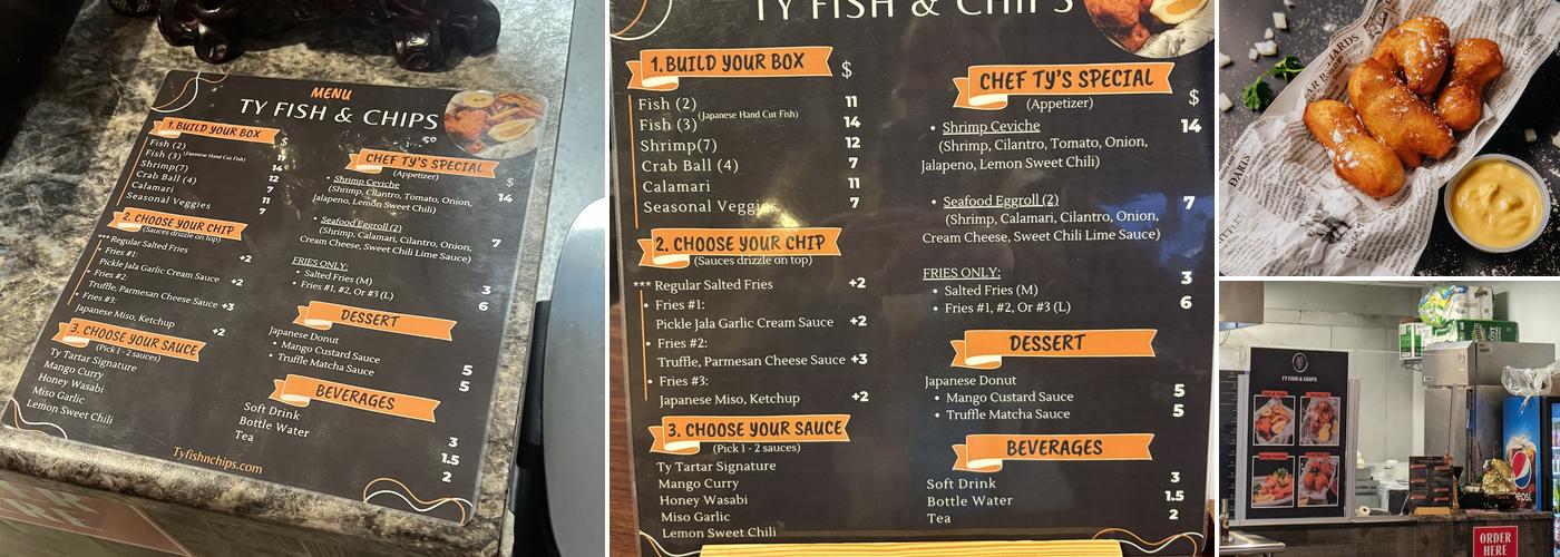 TY FISH & CHIPS Menu