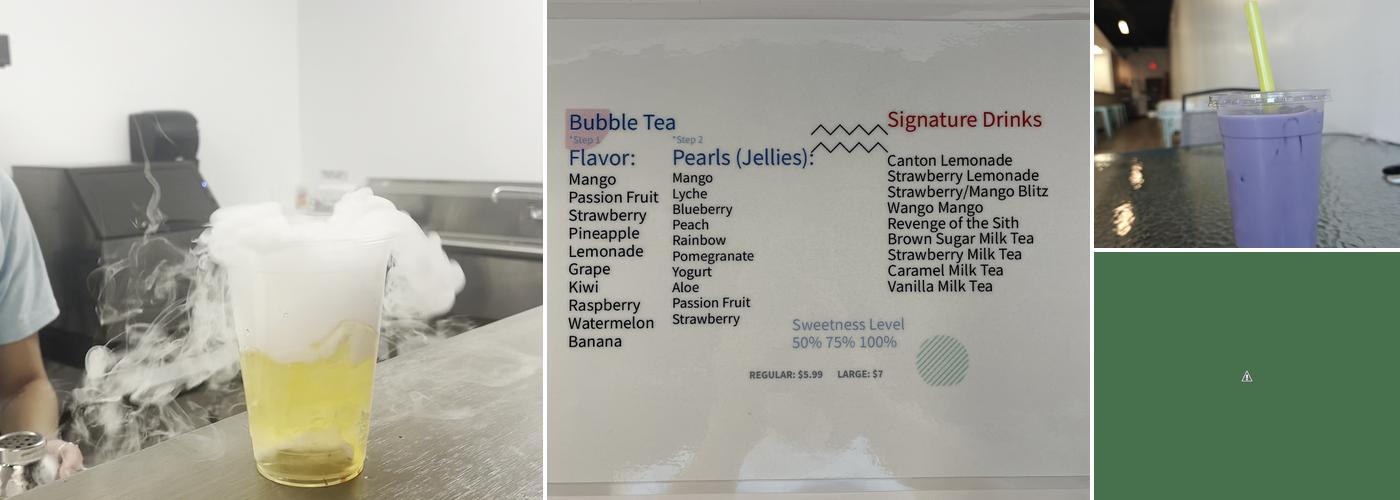 Cloud Tea Menu