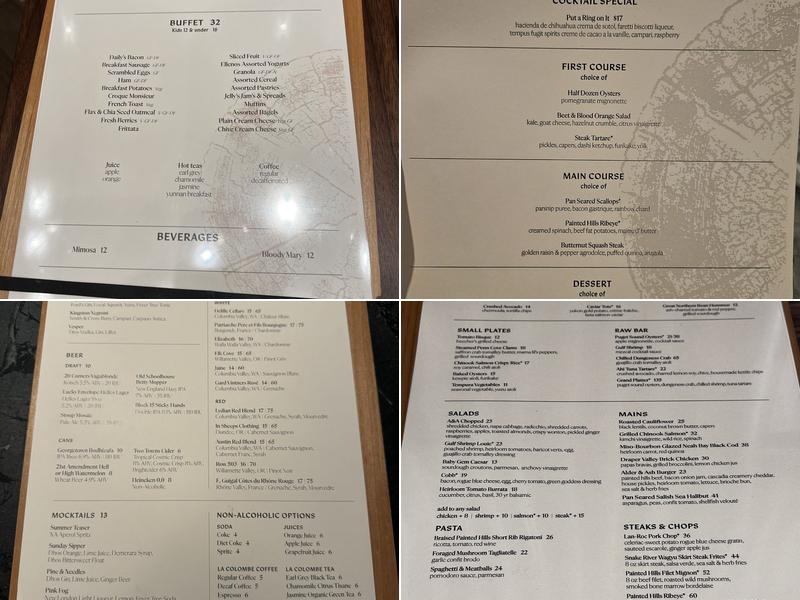 Alder & Ash Menu