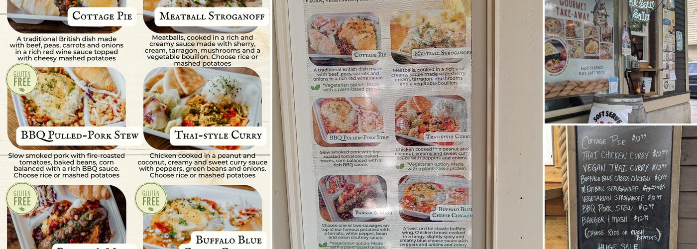 The Saucy Sailor Menu