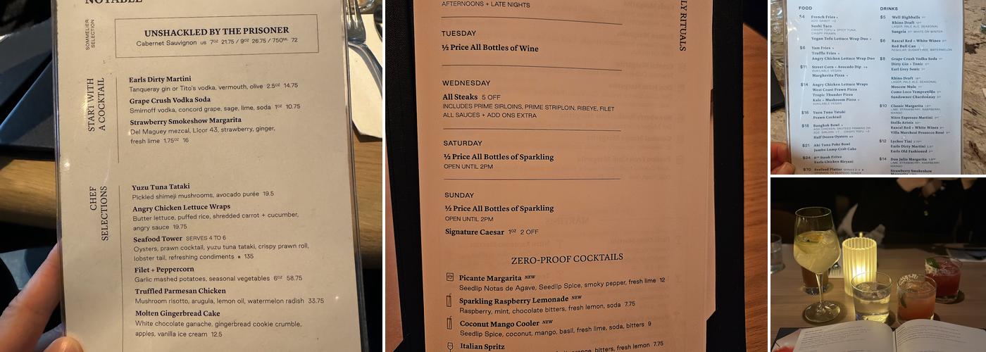 Earls Kitchen + Bar Menu