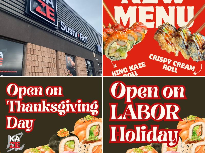 KAZE Sushi & Rolls 720 Burnhamthorpe Rd W Unit 18, Mississauga
