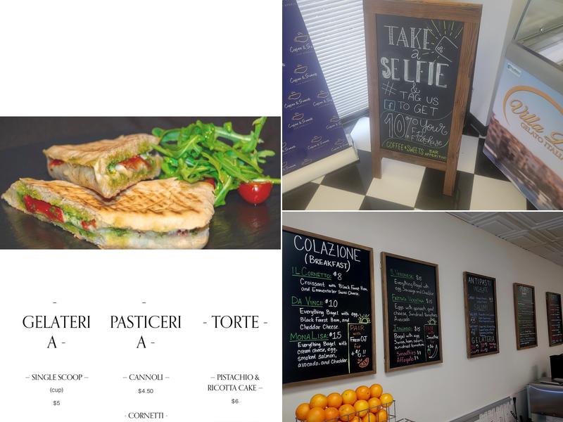 Coffee & Sweets Bar Aperitivo Menu