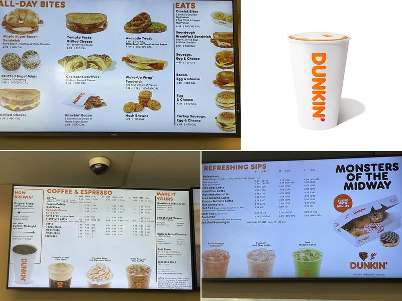 Dunkin' Menu