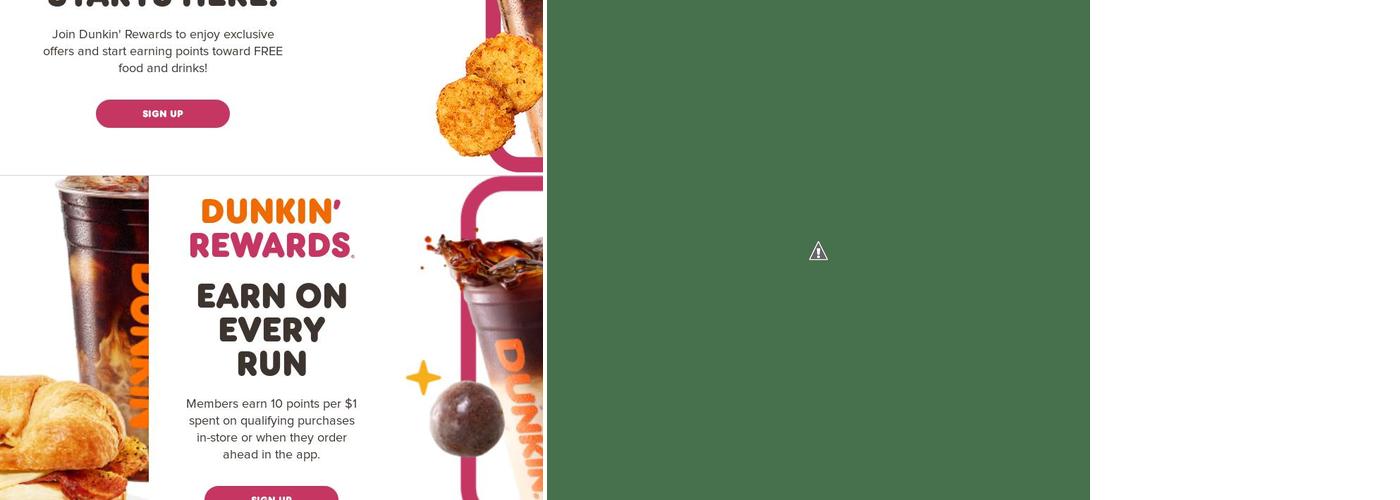 Dunkin' Menu