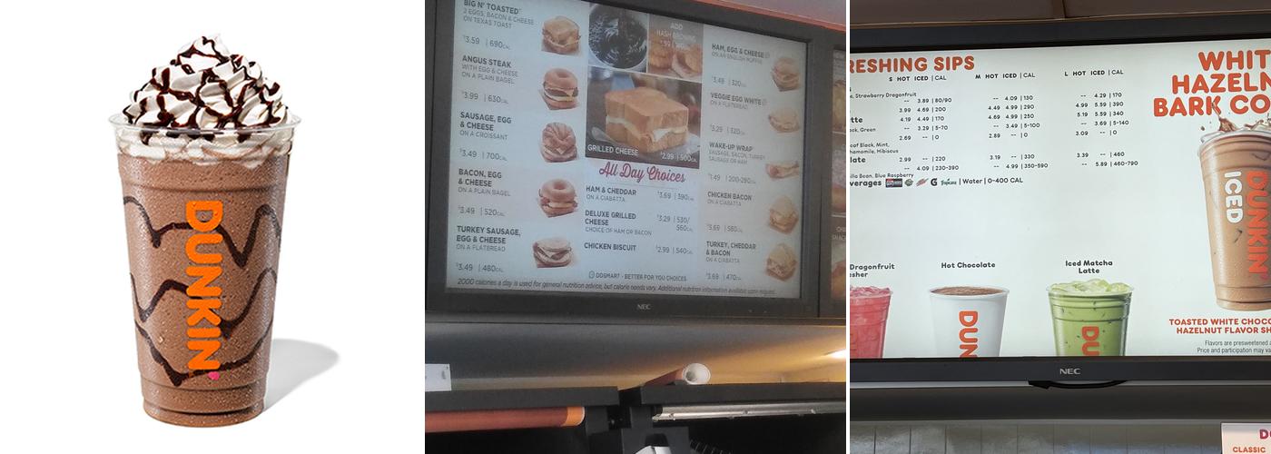 Dunkin' Menu