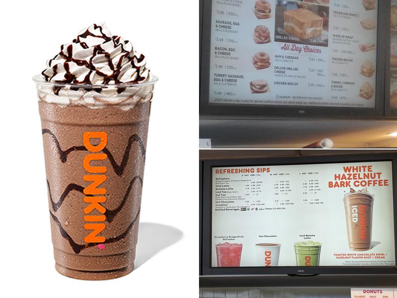 Dunkin' Menu