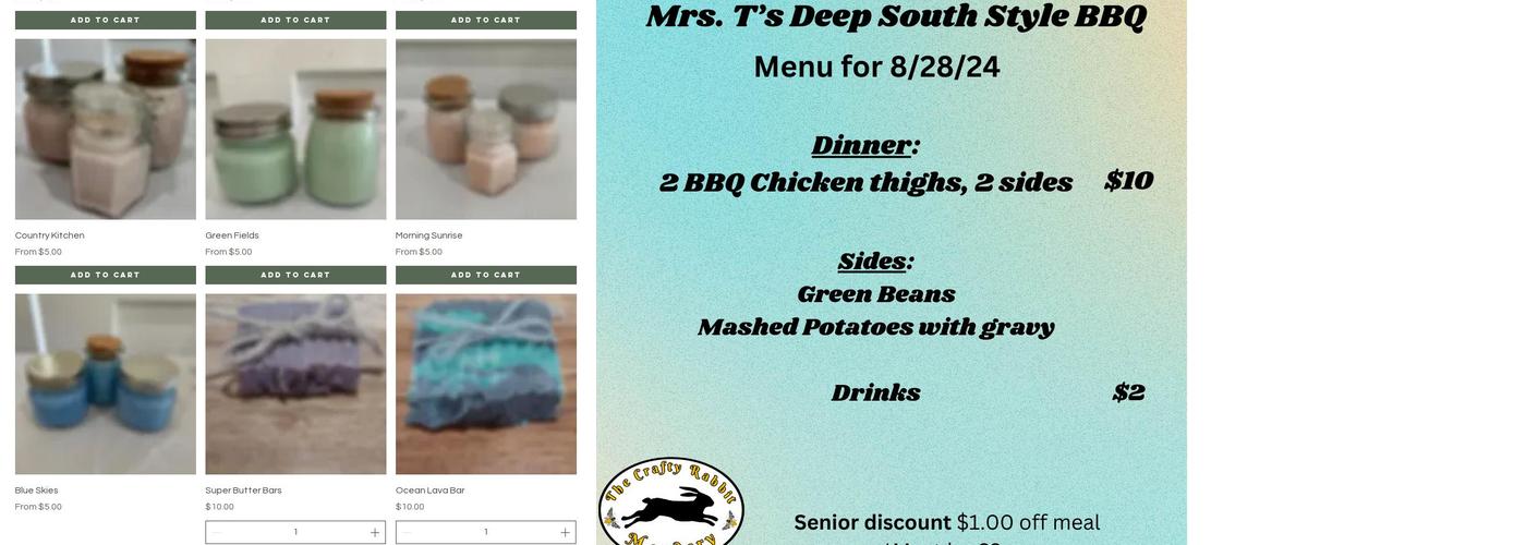 The Crafty Rabbit Meadery, LLC Menu