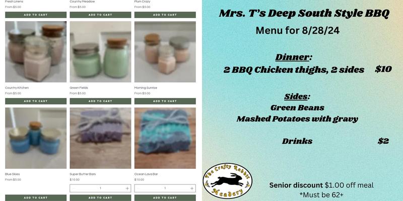 The Crafty Rabbit Meadery, LLC Menu