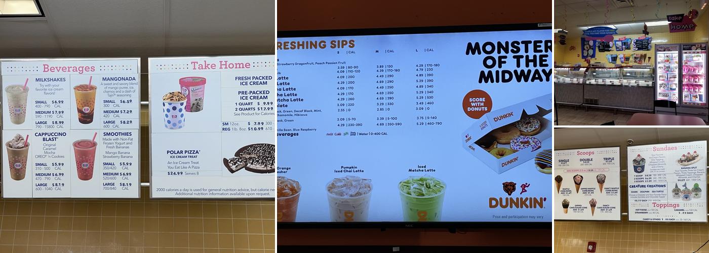 Dunkin' Menu
