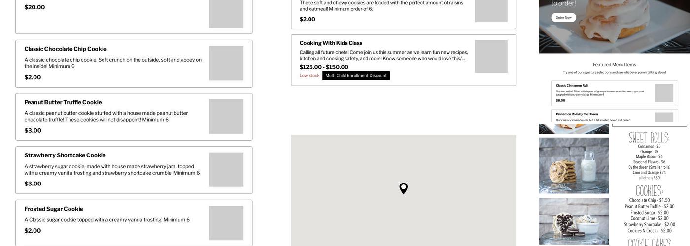 The Frosted Roll Menu
