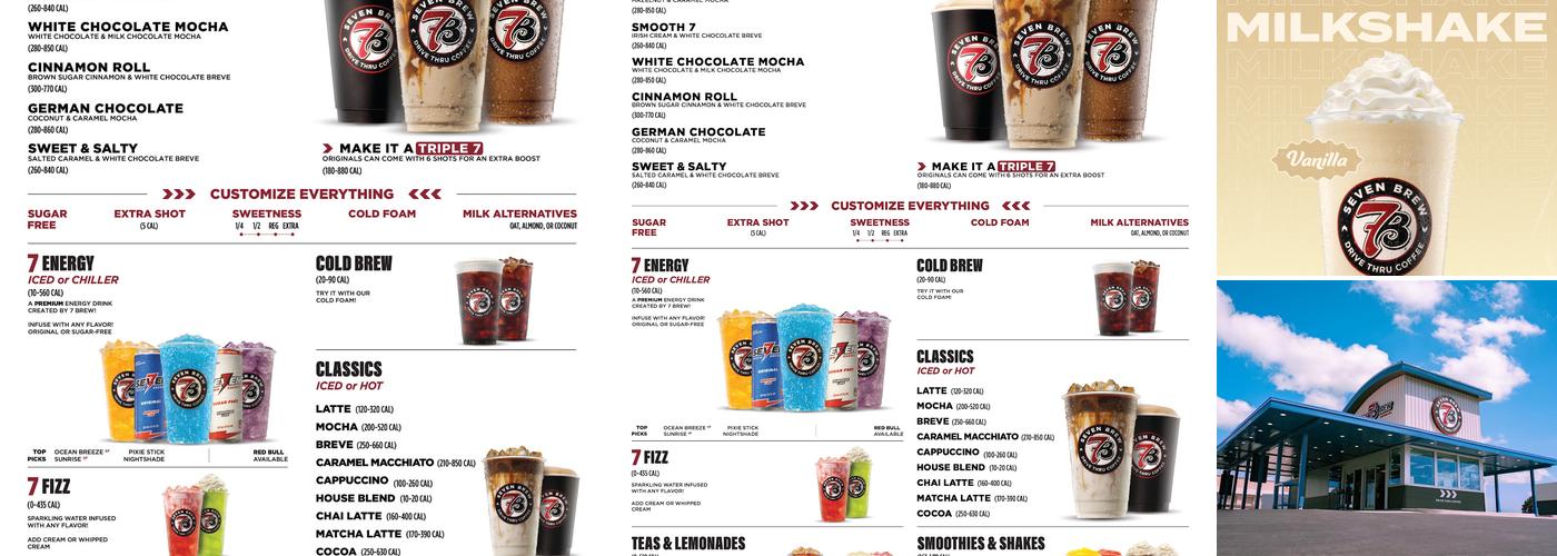 7 Brew Coffee Menu