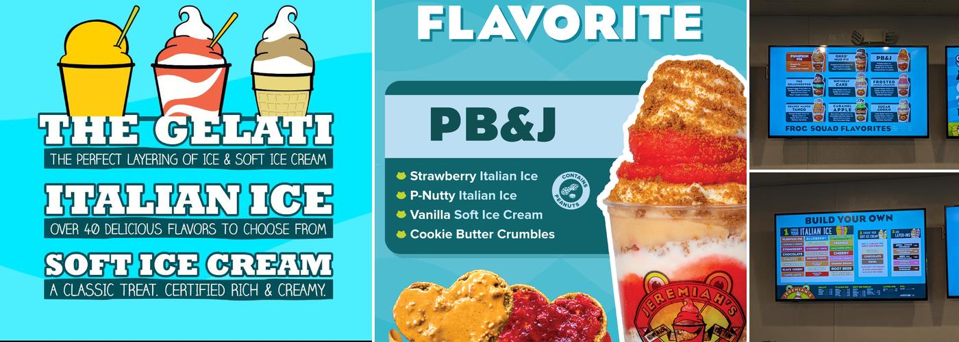 Jeremiah's Italian Ice Menu