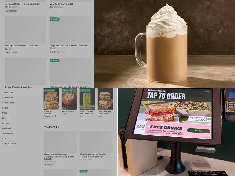 Panera Bread Menu