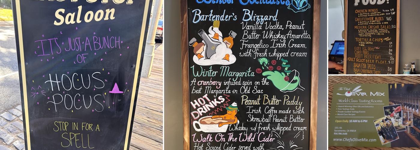 Last Stop Saloon Menu