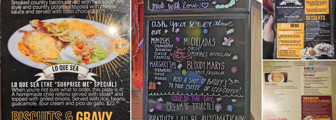 Jacks Coffee House Menu